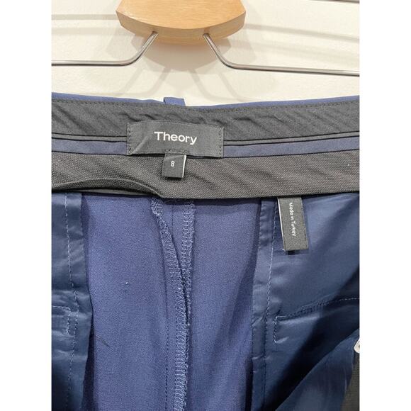 Theory Treeca 2 Traceable Wool Trousers Navy - Picture 5 of 12
